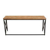 Kickford Coffee Table  With Black Iron Frame