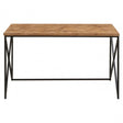 Kickford Console With Natural Parquet Top