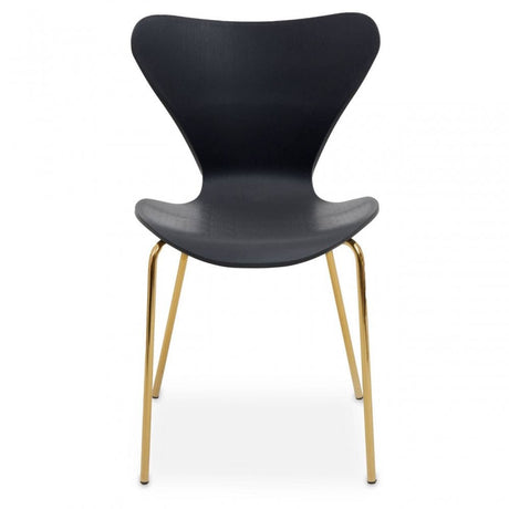 Laila Dining Chair With Black Seat