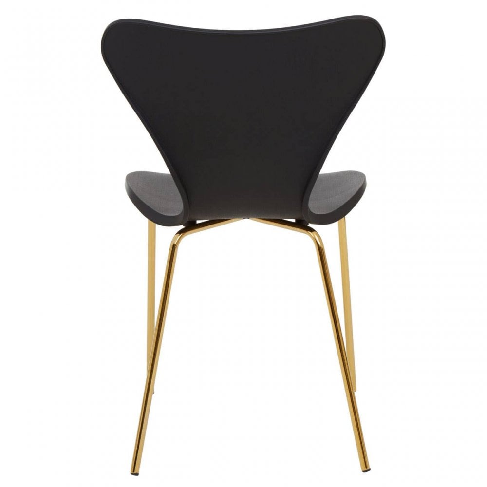 Laila Dining Chair With Black Seat