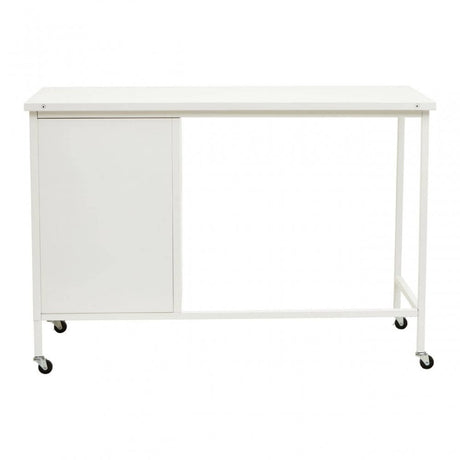 Academy Three Drawer White Desk