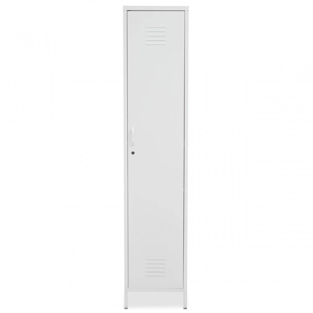 Academy One Door White Metal Locker