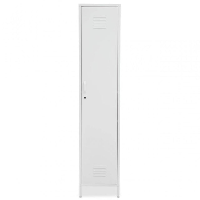 Academy One Door White Metal Locker