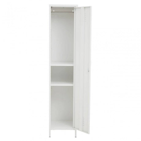 Academy One Door White Metal Locker