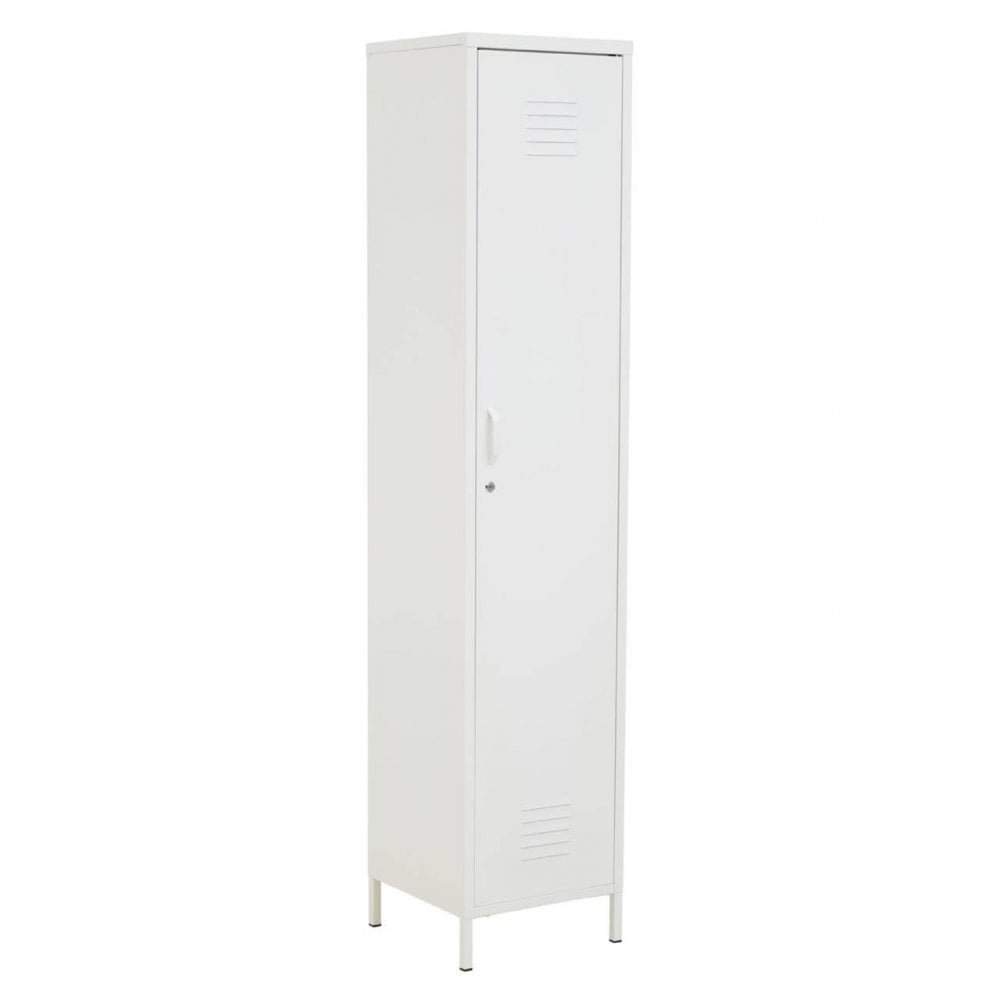 Academy One Door White Metal Locker