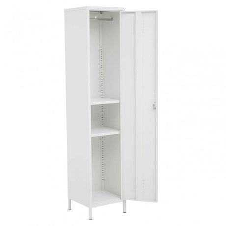 Academy One Door White Metal Locker