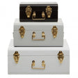 Parley Set Of Three Monochrome Storage Trunks