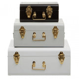 Parley Set Of Three Monochrome Storage Trunks