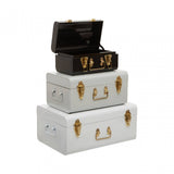 Parley Set Of Three Monochrome Storage Trunks