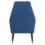Loretta Midnight Velvet Button Detail Chair