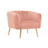 Larissa Pink Velvet Chair