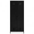 Academy Two Door Black Wardrobe