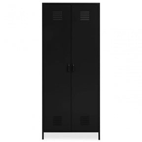 Academy Two Door Black Wardrobe