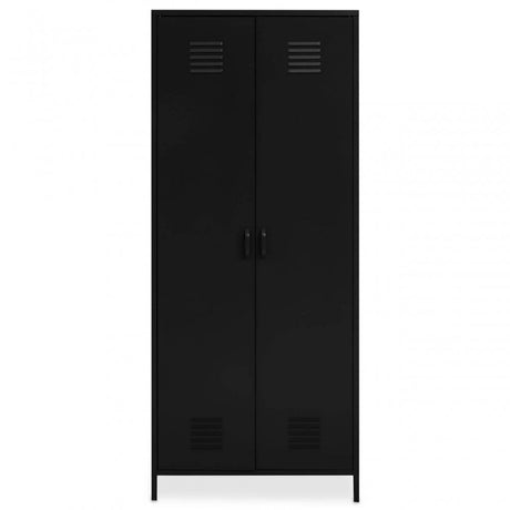 Academy Two Door Black Wardrobe
