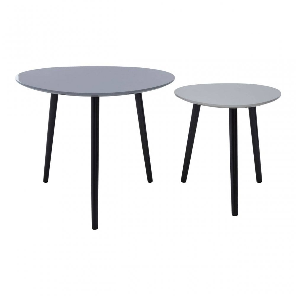 Nostra Set Of 2 Traingular Nesting Tables
