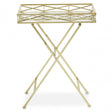 Jolie Rectangle Gold Tray Table