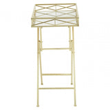 Jolie Rectangle Gold Tray Table