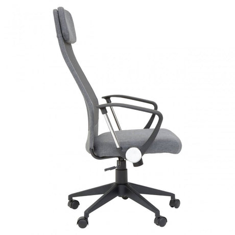 Brent Grey Mesh And Fabric Home Office Chair