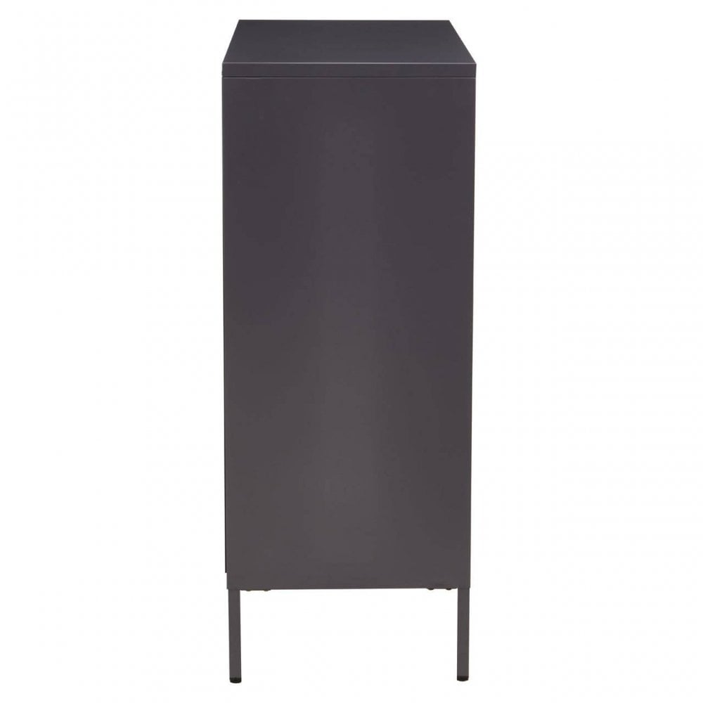 Acier Two Door Grey Cabinet