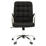 Brent Black Tufted Home Office Chair