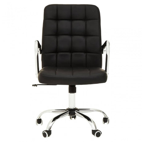 Brent Black Tufted Home Office Chair