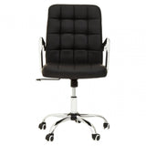 Brent Black Tufted Home Office Chair