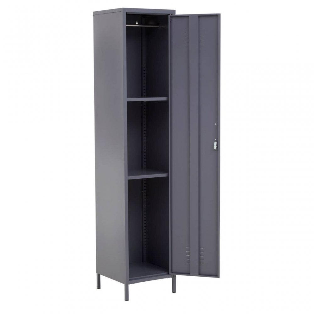 Academy One Door Grey Metal Locker