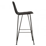 Lagom Black Natural Rattan Bar Chair