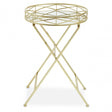 Jolie Round Gold Tray Table