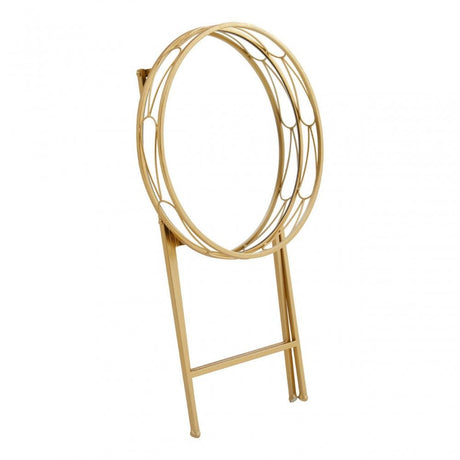 Jolie Round Gold Tray Table
