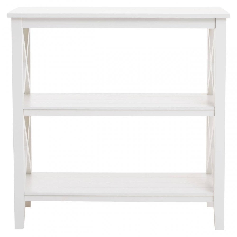 Heritage Three Shelf Ivory Bookcase
