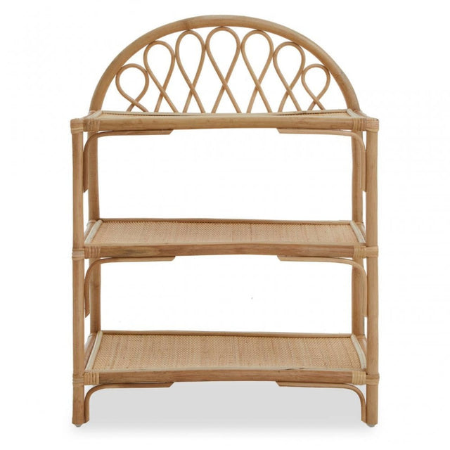 Mataram Three Tier Natural Rattan Shelf Unit