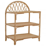 Mataram Three Tier Natural Rattan Shelf Unit