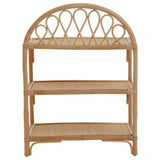 Mataram Three Tier Natural Rattan Shelf Unit