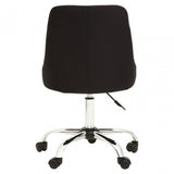 Brent Black And Chrome Home Office Chair