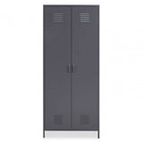 Academy Two Door Grey Wardrobe
