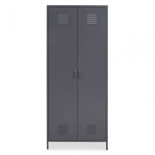 Academy Two Door Grey Wardrobe