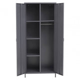 Academy Two Door Grey Wardrobe