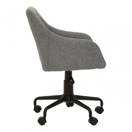Brent Tufted Grey And Black Home Office Chair