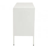 Acier Three Door White Sideboard