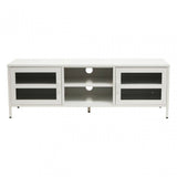 Acier Two Door White Media Unit