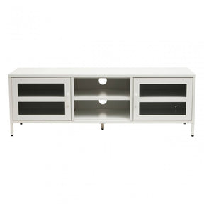 Acier Two Door White Media Unit