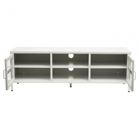 Acier Two Door White Media Unit
