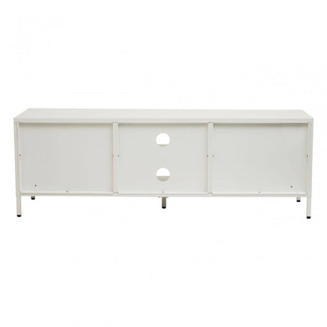 Acier Two Door White Media Unit