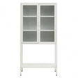 Acier Two Door White  Cabinet With Shelf