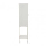 Acier Two Door White  Cabinet With Shelf