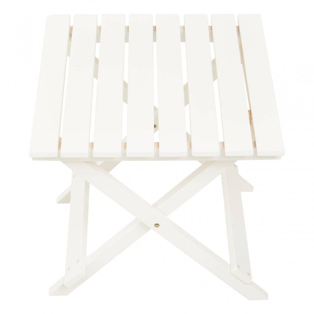 Beauport White Folding Table