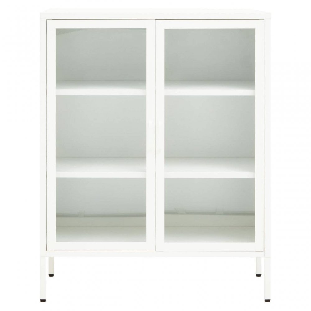 Acier Two Door White  Cabinet