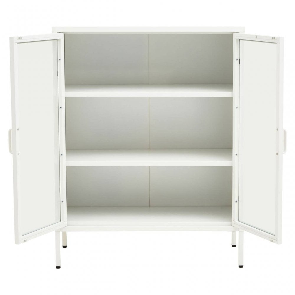 Acier Two Door White  Cabinet