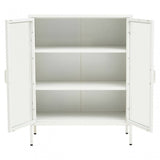 Acier Two Door White  Cabinet